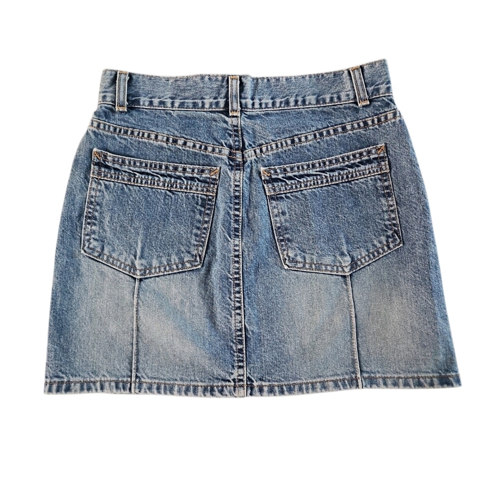 GAP Blue Denim Mini Skirt Size 4 - Picture 2 of 5